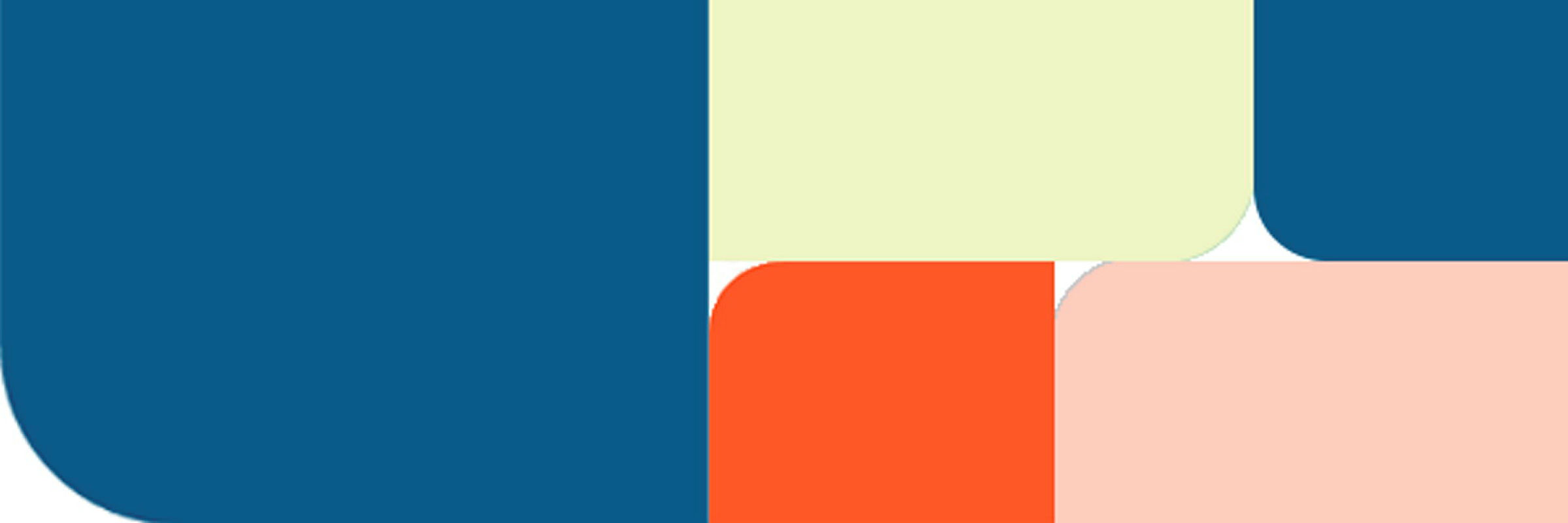 mönster med kvirklar i blått orange och lime