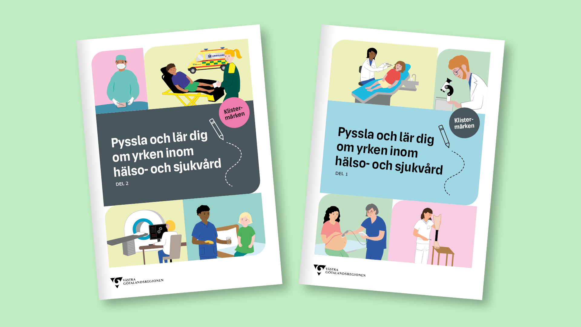 Bild på två pysselböcker