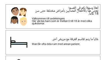 Information på barnavdelning