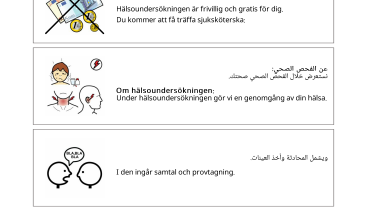 Erbjudande om hälsoundersökning utförd av sjuksköterska